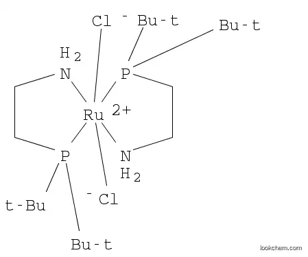 Molecular Structure of 1092372-91-2 (Dichlorobis[2-(di-t-butylphosphino)ethylamine]ruthenium(II),min.97%)